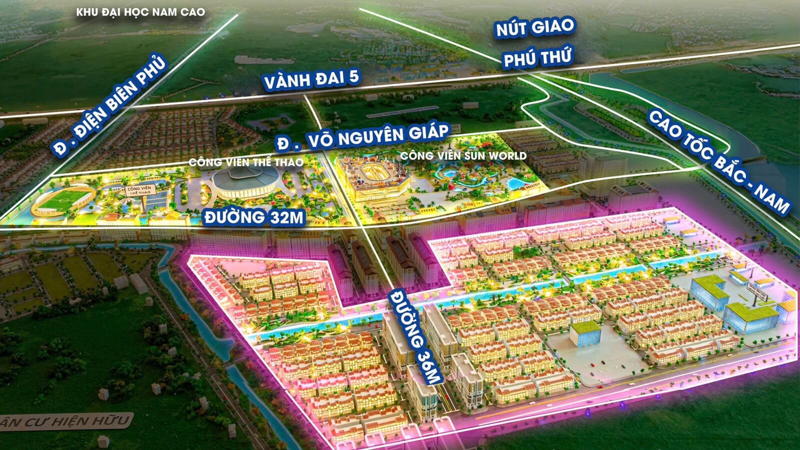 phân khu flora avenue dự án sun urban city hà nam