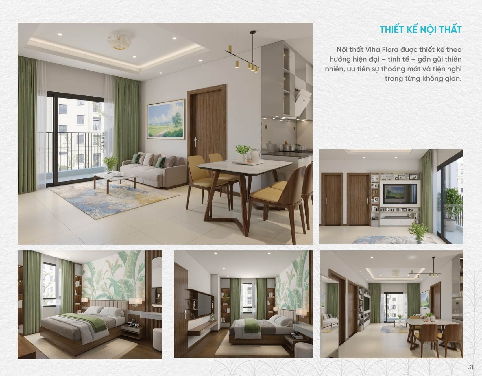 nội thất căn hộ viha flora tứ hiệp yên sở